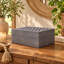 Boîte de rangement décorative en bois gris, fabriquée à la main, avec couvercle-1477052641-1477052647