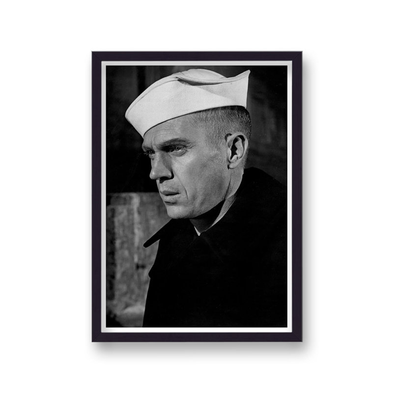 Steve Mcqueen Naval Pea Coat The Sand Pebbles - Single Picture Frame Print