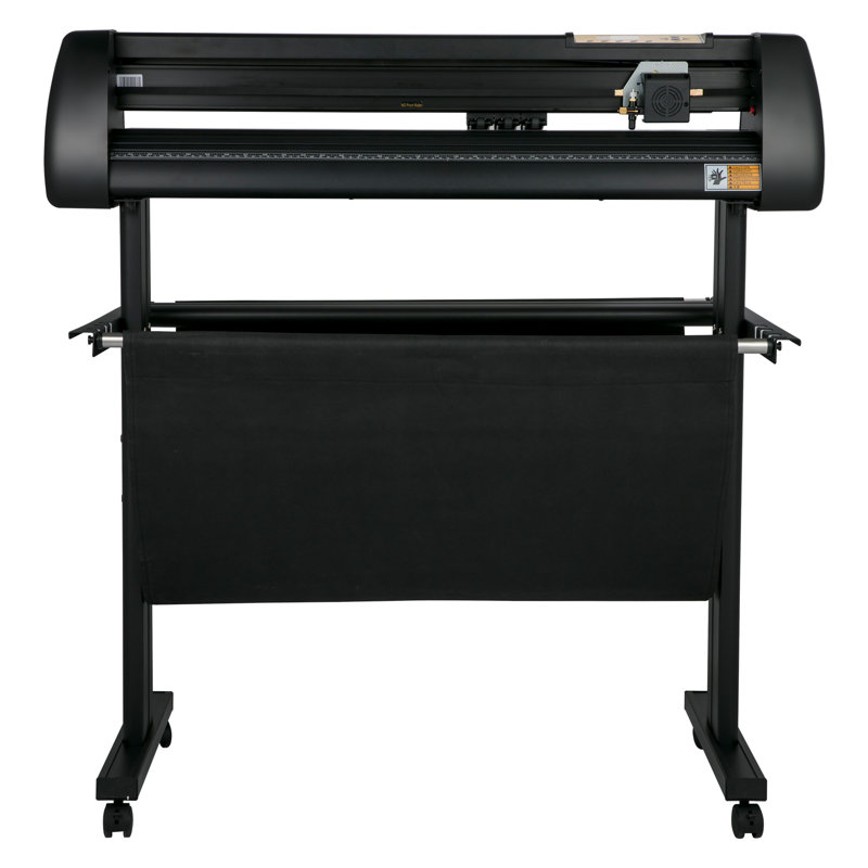 Ensemble de machine à découper le vinyle 34 pouces avec support, afficheur LCD et traceur SignMaster - outil de découpe artisanal professionnel pour les projets de bricolage