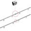12cm H x 200cm W x 9.5cm D House Entrance Railing