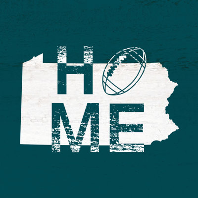 Home Football Eagles - Wrapped Canvas Painting