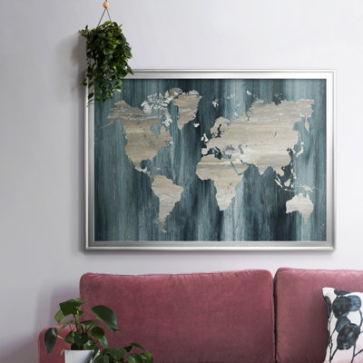 " Navy World Map "