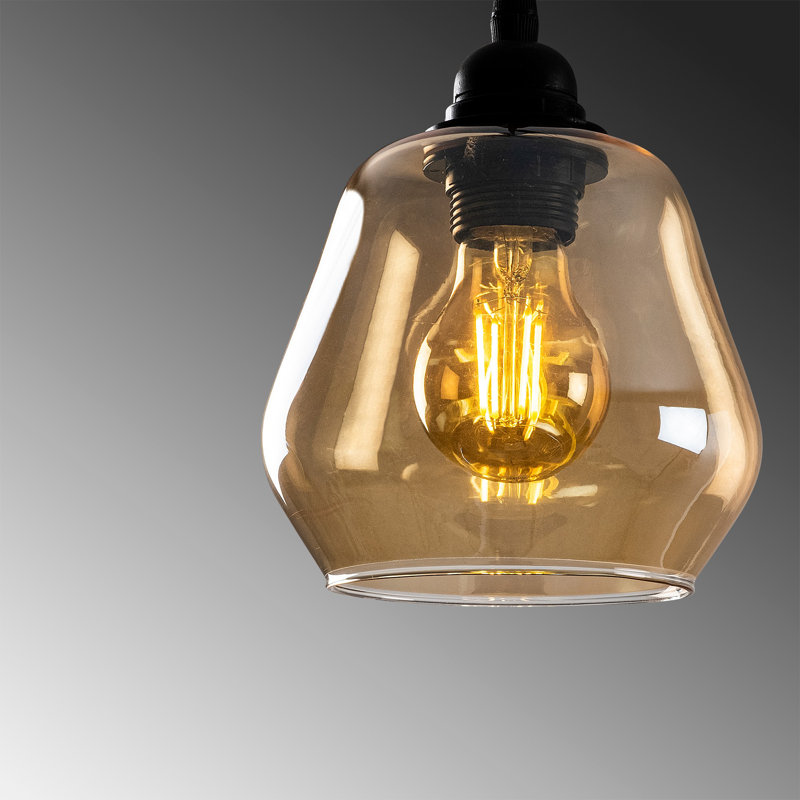 Pridgen 5 - Light Black Cluster Pendant