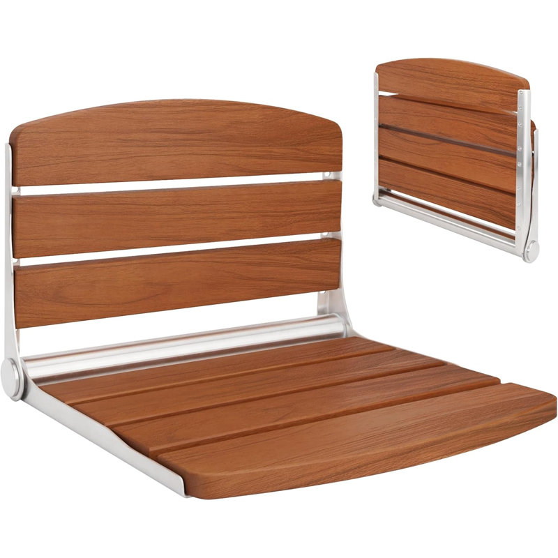 Chaise de douche pliante en teck pour siège de douche pliable