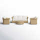 Baylor 4-Piece Wicker Deep Seating Seat