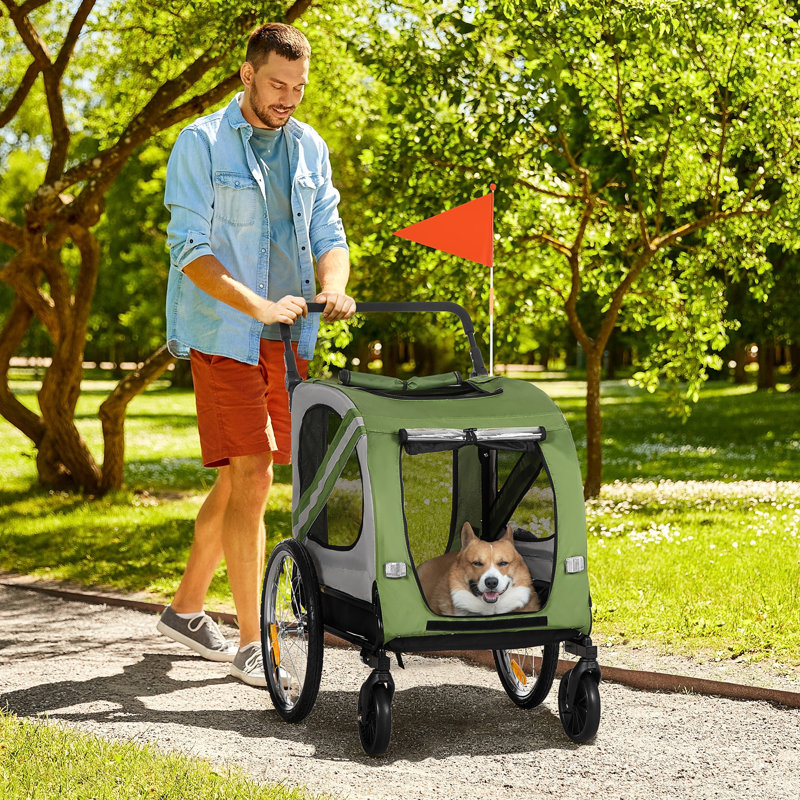 Poussette standard pliante, Vert
