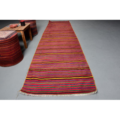 Kilim, tapis marocain, tapis rétro, tapis tissé à la main jaune, tapis de couloir, tapis turc