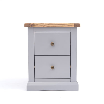 Conn 45cm W Solid + Manufactured Wood Bedside Table