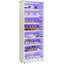 Armoire de rangement pour chaussures 28,35 po à 8 niveaux avec bande lumineuse DEL