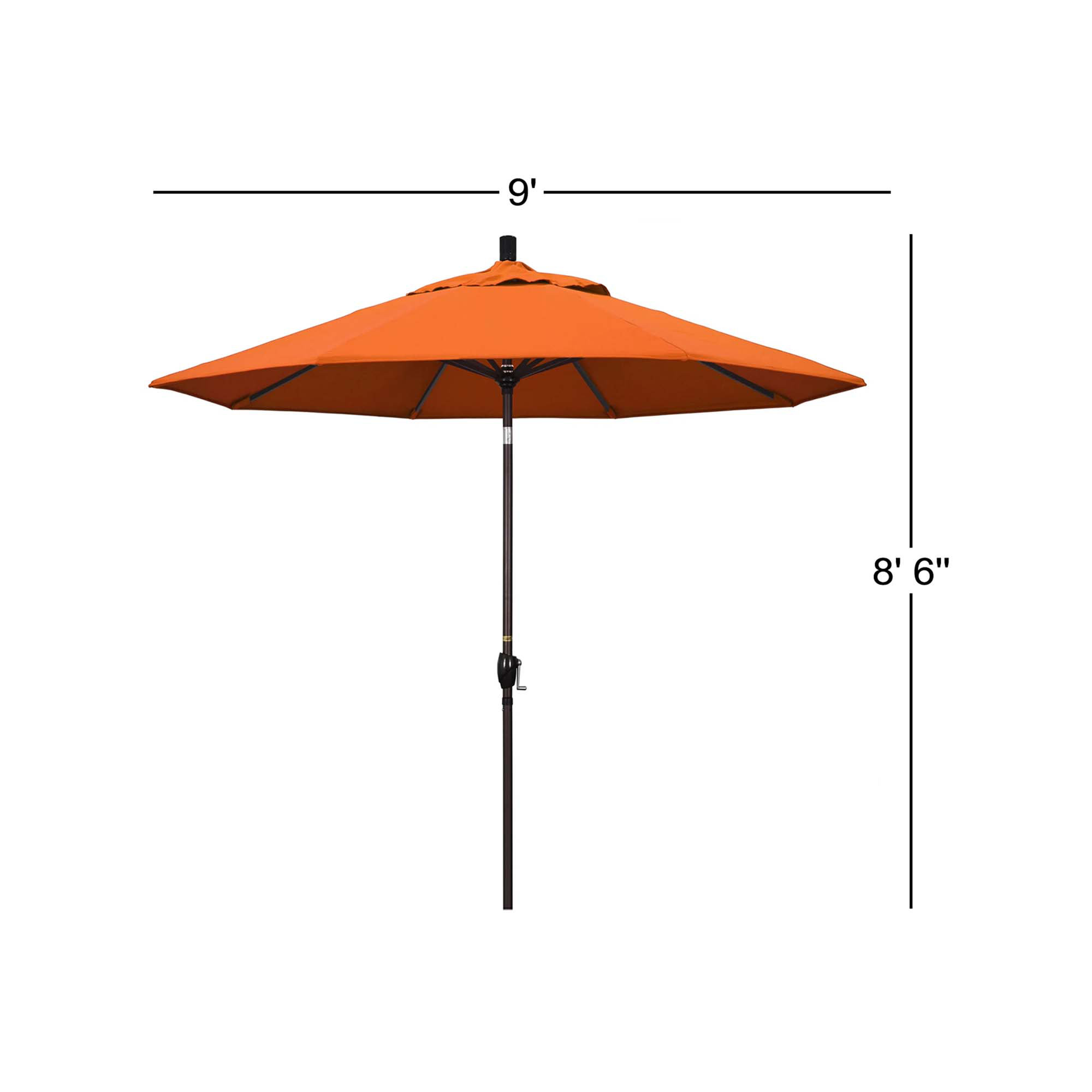 Iuka 108'' Outdoor Umbrella, Canvas Tuscan Sunbrella® Canvas, 225