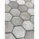 Crema Marfil Hexagon 2" Multi-Finished Marble Mosaic 12"x12" Floor and Wall Tile