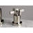 Kingston Brass Millennium Two-Handle 3-Hole Deck Mount Widespread Bathroom Faucet with Brass Pop-Up Drain