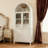 71" Fluted Tall Arched Pantry Cabinet With Adjustable Shelves, Elegant Display Storage With Hidden Drawer & Glass Door For Kitchen, Living Room, Dining Room, White-1477715272