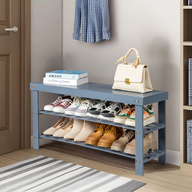 Banc de rangement Babb, Gris