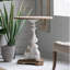 Table d'appoint ronde antique blanche-1853941204