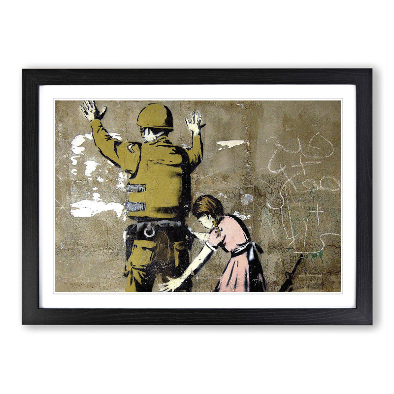 Banksy - Single Picture Frame Painting, Black