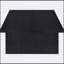 Table basse rectangulaire en stratifié avec finition noire durable Caroline