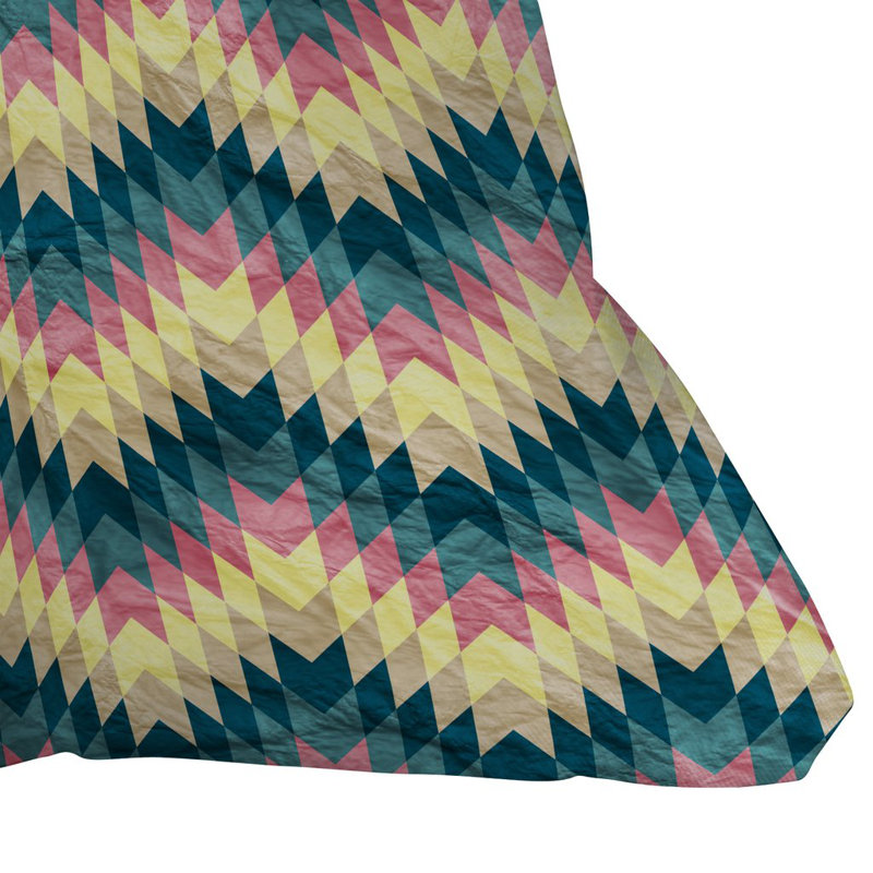 Belle Crazy Chevron Throw Pillow, 16" x 16"