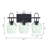 Brasher 3 - Light Dimmable Vanity Light