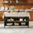 Farmhouse Kitchen Shelf,Kitchen Island,Storage Bistro Bar Unit
