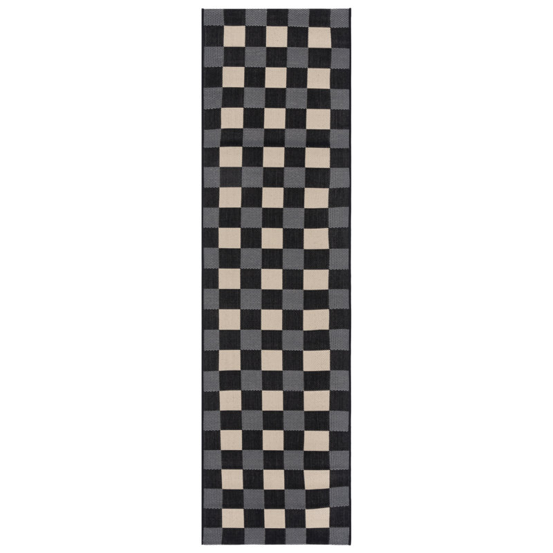 Tapis intérieur / extérieur Mererid, Tapis de couloir 2 pi 3 po x 8 pi