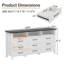 Commode 9 tiroirs l 63 po avec lumière DEL
