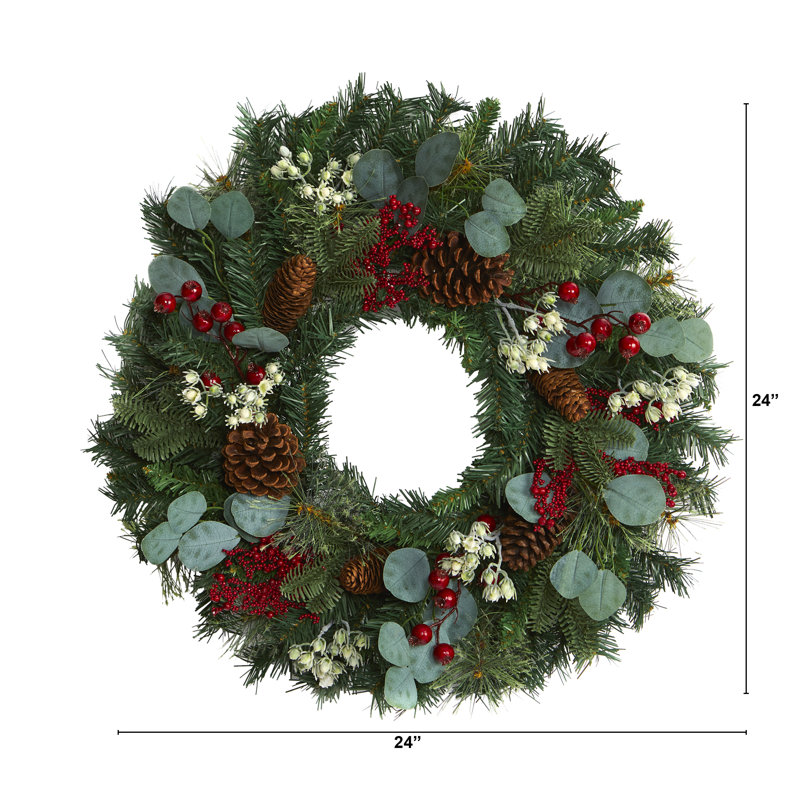 Faux Polyester 24'' Wreath