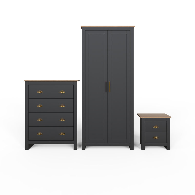 Kenneth Piece Bedroom Set, Black