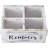 Whitewashed Wood Remote Control Holder Organizer With 4 Compartments, Media Storage Caddy With Cursive REMOTES Design