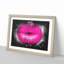 Hot Pink Lips - Picture Frame Graphic Art Print-56863511-56863513