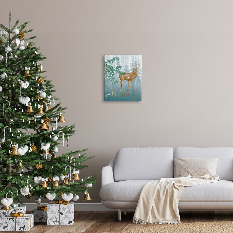 Christmas Blessings, Toile tendue, H 20 po x l 16 po x P 1,5 po