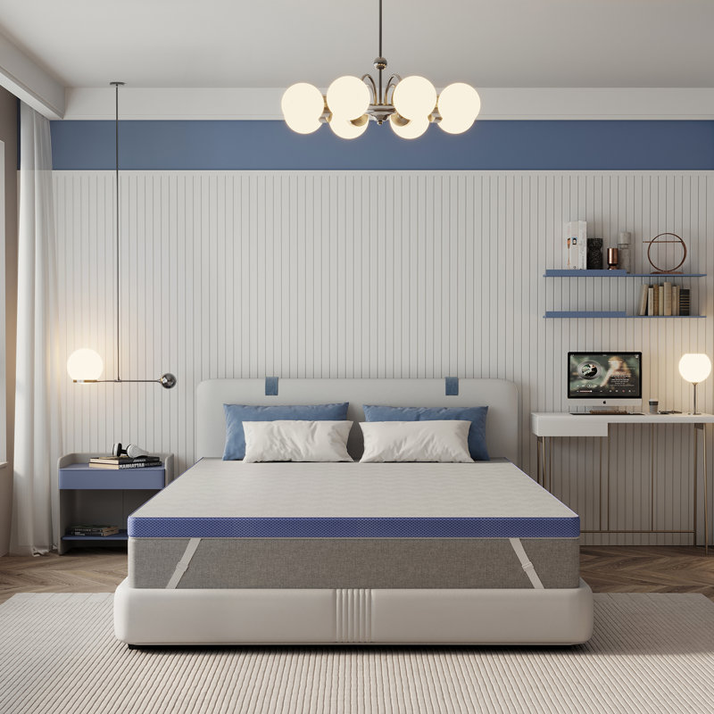 Matelas en mousse viscoélastique 3 "Aletha, Très grand lit