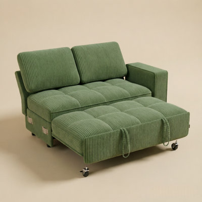 Mellissa 94.4'' Upholstered Reclining Sofa Bed