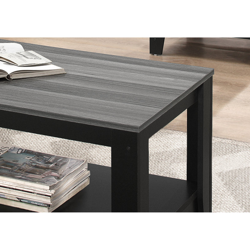 Table noire et grise pour différentes pièces: table basse, 2 tables de bout: 3 pièces dans l'espace familial