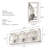 Gablecrest 3 Light Flush Mounted Bathroom Vanity Light-66692203