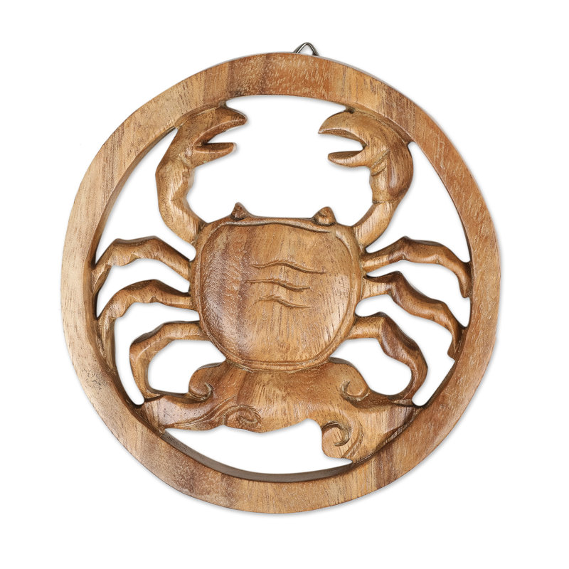  Handmade Cancer Firmament Wood Relief Panel