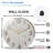 Fuzzy-Santa-Clock-With-Embroidered-Numbers Art - 12'' Modern Glass Wall Clock