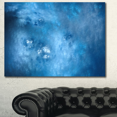 «Blur Clear Blue Sky with Stars», impression sur toile tendue