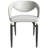 Dixfield Modern Faux Leather Dining Chair, High Back C-Frame Side Chair, Contemporary Upholstered Accent Seating with Chrome Metal Legs-616874713-621559528