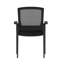 Chaise d'appoint commerciale empilable avec structure en acier et accoudoirs