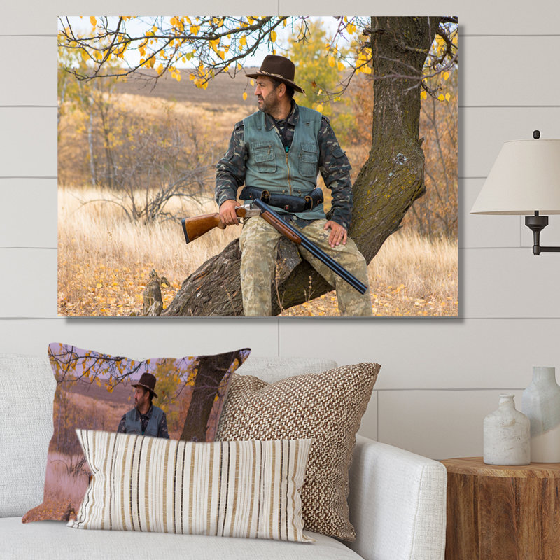 Hunters Pursuit sur toile, H 16 po x l 32 po x P 1 po, Toile tendue