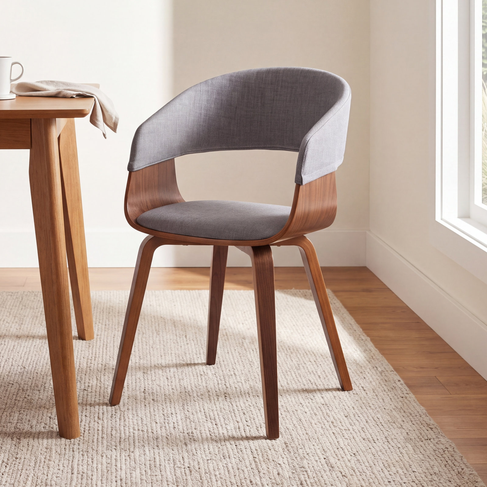 Lowell Dining Chair, Light Gray