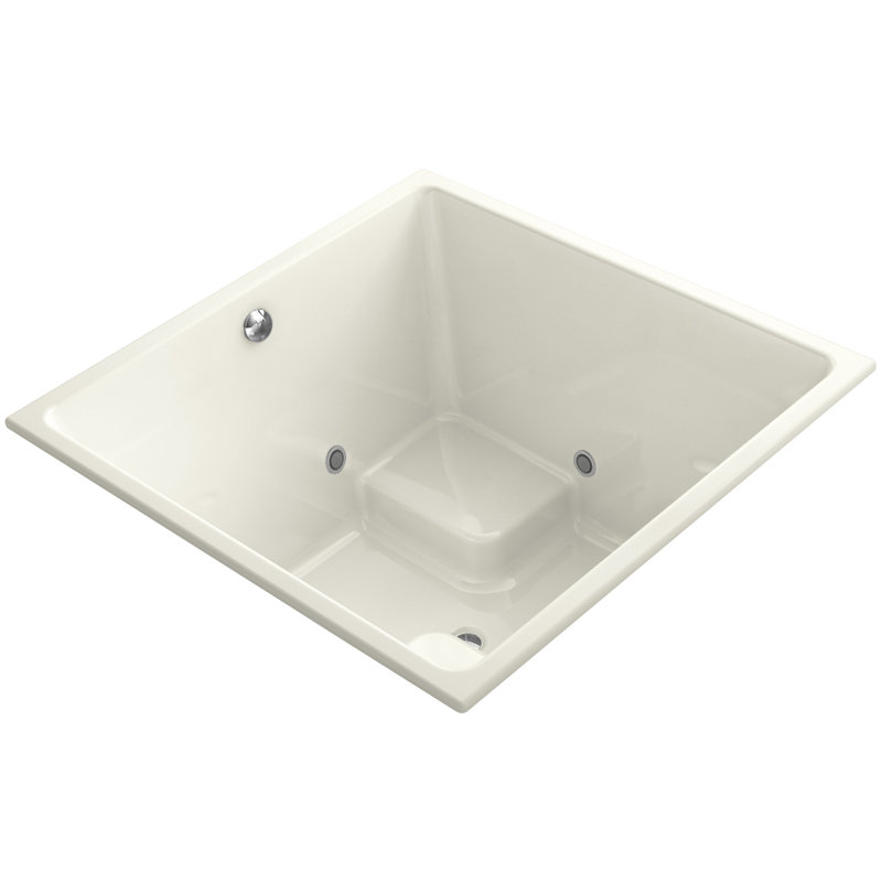 Baignoire tourbillon 48 po. X 48 po., Beige