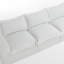 Canapé modulaire rembourré sans dossier en chenille avec dossier rembourré - entièrement comprimé, aucun assemblage requis-774444521-774444436-777768769