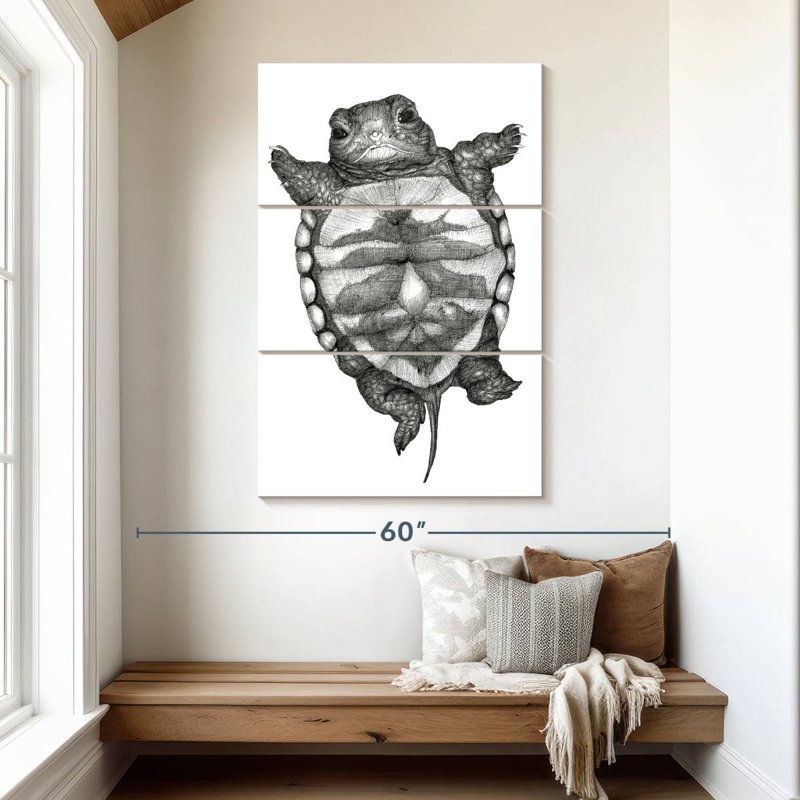 Brampt Little Turtle, 50" H x 32" W