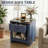 Rustic 2-Piece Nightstand Set with Single Drawer-1712037568