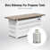 Niven Rectangle Propane Smokeless Fire Pit Table with Hidden Fuel Tank