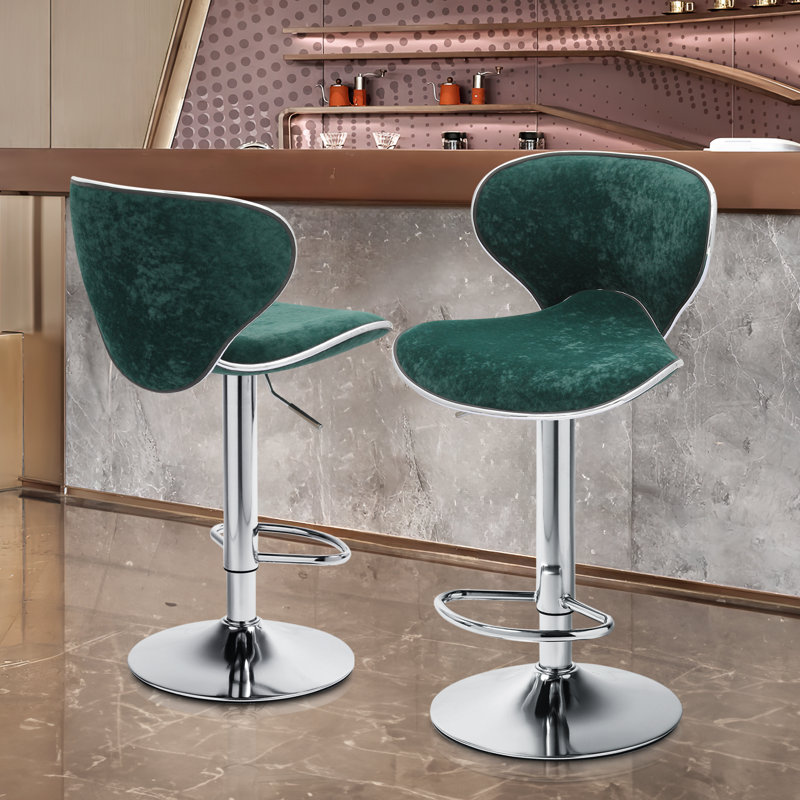 Tabourets de bar Anaum, Vert foncé