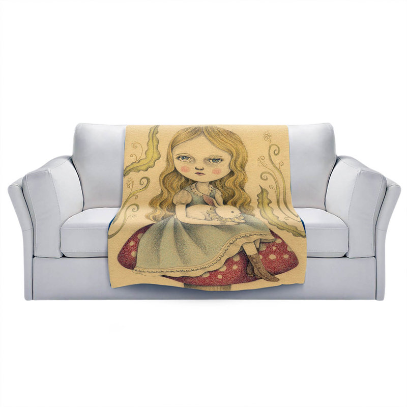 Hand Woven Throw Blanket, 51" x 60"