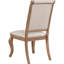 Chaises de salle à manger brun et crème Barley (2) - dossier à boutons, dossier avec coussins de siège (de 2), assise confortable